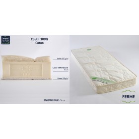 matelas latex naturel 90x190 bio charme - latexnaturelmat