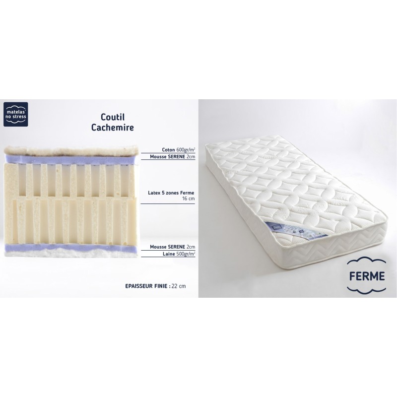 Matelas latex naturel 140x190 Bio Energie